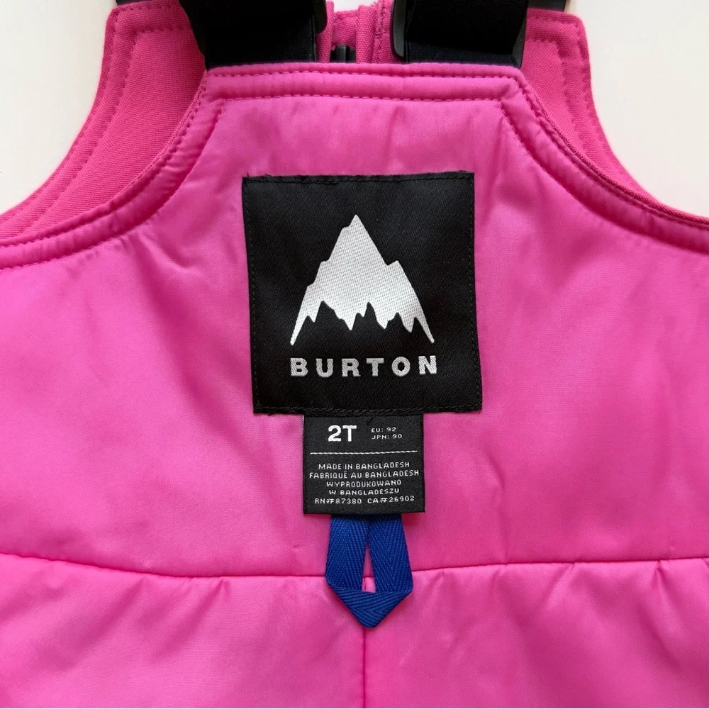 Burton Girls Toddlers' Burton Maven 2L Bib Pants, Fuchsia Fusion - Size 2T